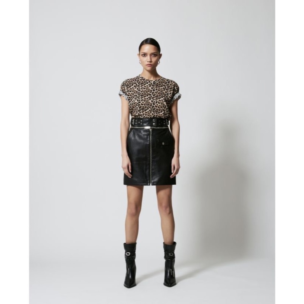 NWOT- The Kooples Black Mini Pencil Skirt Night Out - Picture 2 of 9